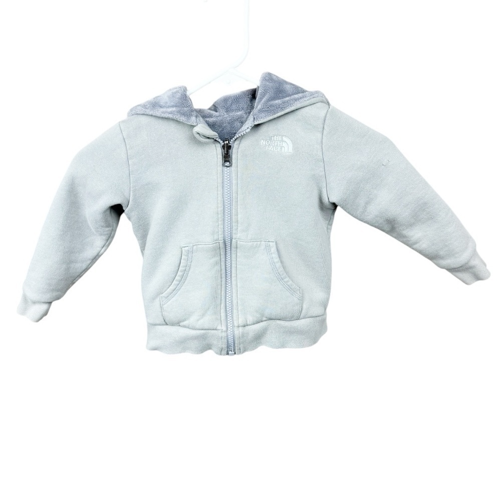 The North Face Gray Full Zip Hoodie Size 3T